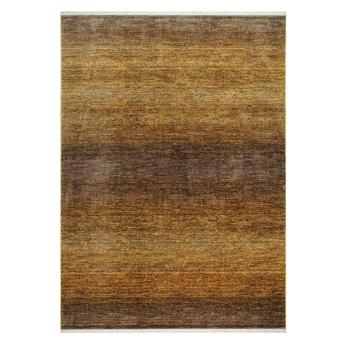 Savoy Modern Area Rug - Brown and Gold