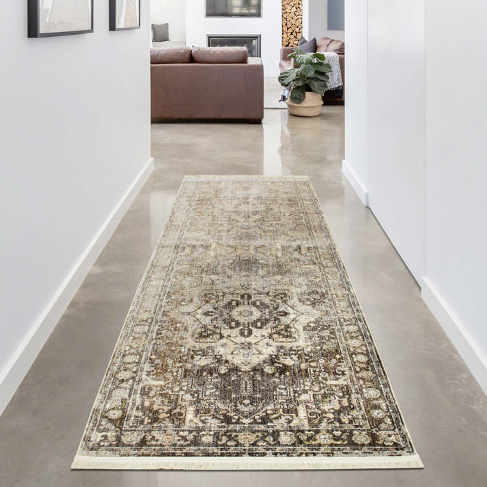 Savoy Traditional Area Rug - Beige and Cream