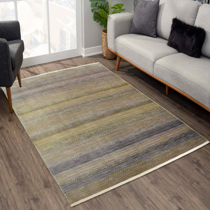 Savoy Modern Area Rug - Grey and Green