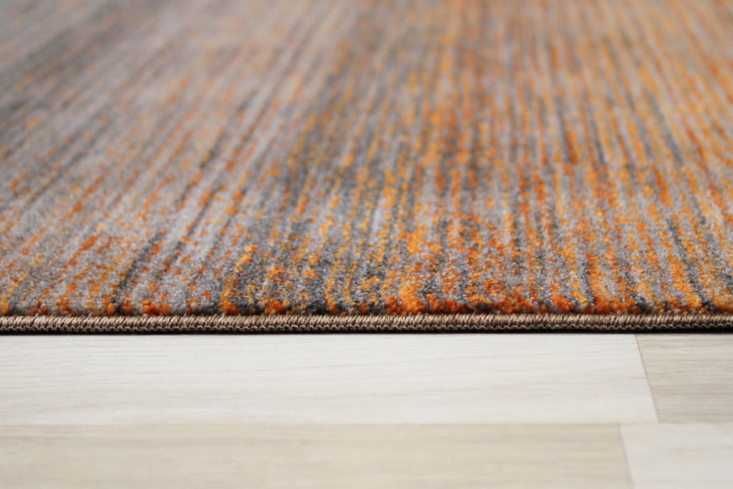 Savoy Modern Area Rug - Terra and Orange