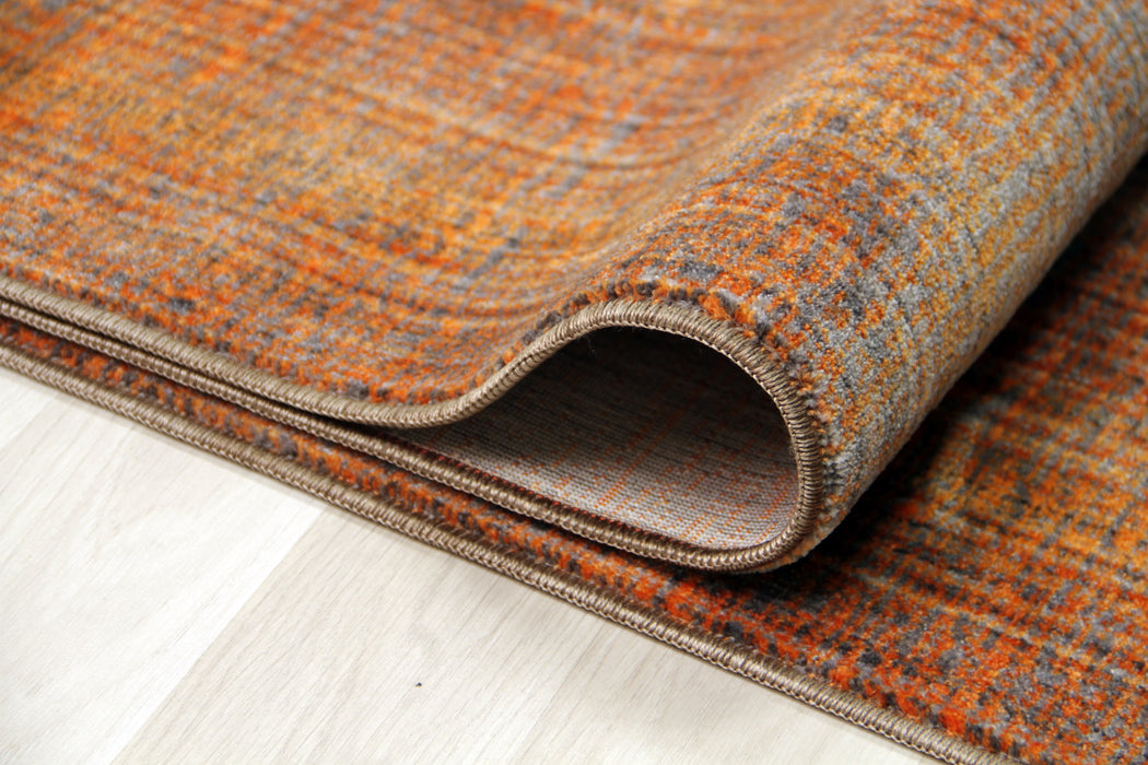 Savoy Modern Area Rug - Terra and Orange