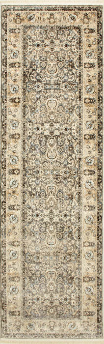 Savoy Bordered Area Rug - Cream and Beige