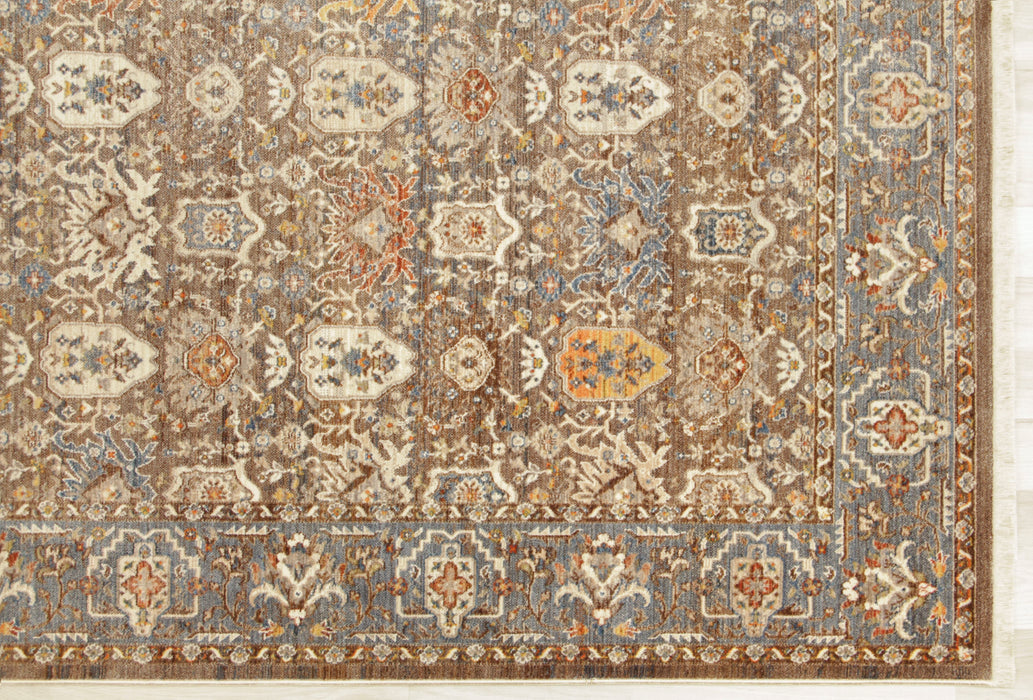 Savoy Oriental Area Rug - Brown and Beige