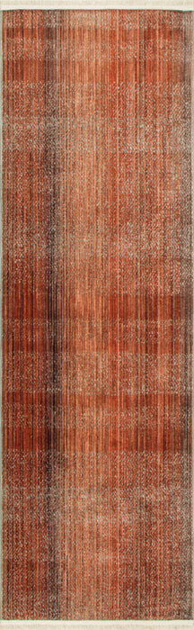 Savoy Modern Area Rug - Red and Brown