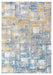 Aqua Washable Area Rug rugsfactory.com