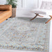 Aqua Washable Area Rug rugsfactory.com