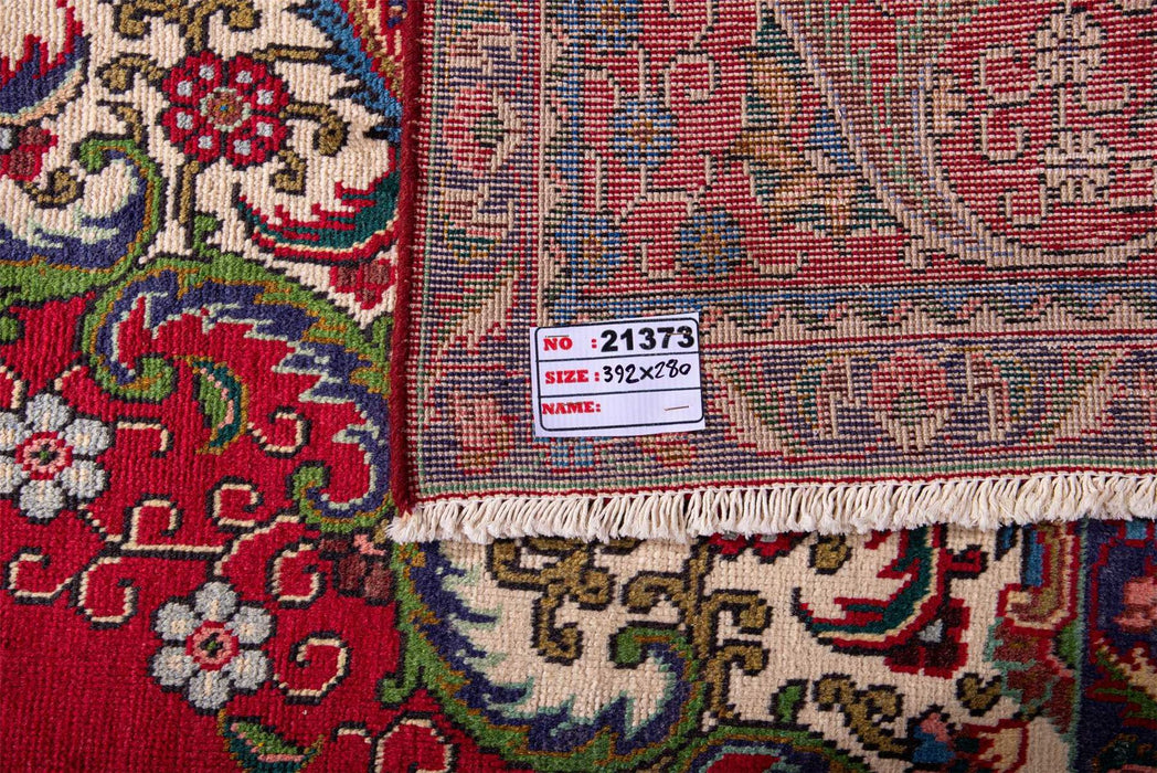 Traditional Vintage Handmade Rug 392X280 CM The Rugs Outlet 