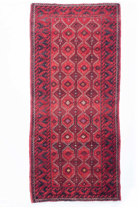 Traditional Vintage Handmade Rug 240X103 CM The Rugs Outlet 