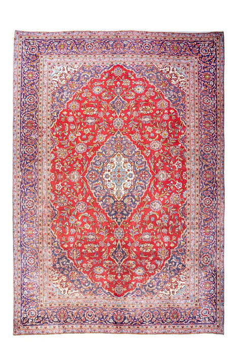 Traditional Vintage Handmade Rug 396X295 CM The Rugs Outlet 