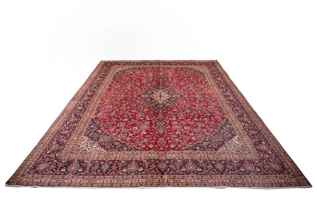 Traditional Vintage Handmade Rug 373X288 CM The Rugs Outlet 