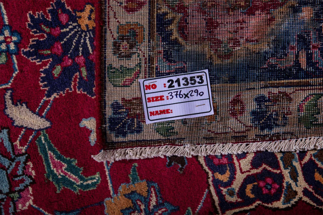 Traditional Vintage Handmade Rug 376X290 CM The Rugs Outlet 