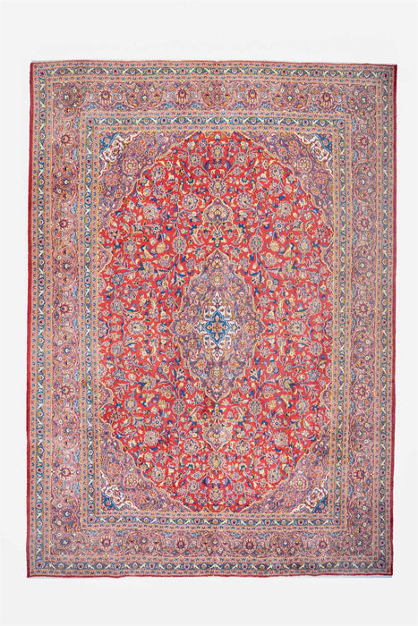 Traditional Vintage Handmade Rug 398X288 CM The Rugs Outlet 