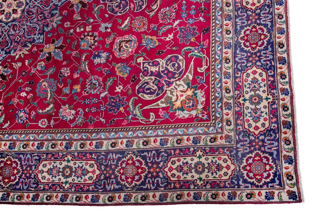 Traditional Vintage Handmade Rug 376X290 CM The Rugs Outlet 