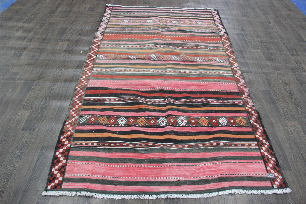 Traditional Vintage Handmade Rug 253x142cm The Rugs Outlet 