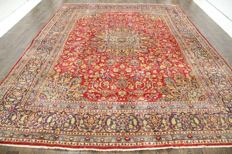 Traditional Vintage Handmade Rug 272x395cm The Rugs Outlet 