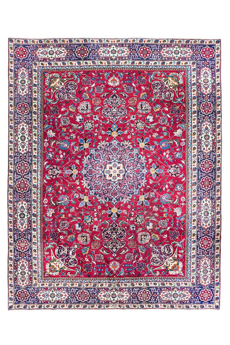 Traditional Vintage Handmade Rug 376X290 CM The Rugs Outlet 