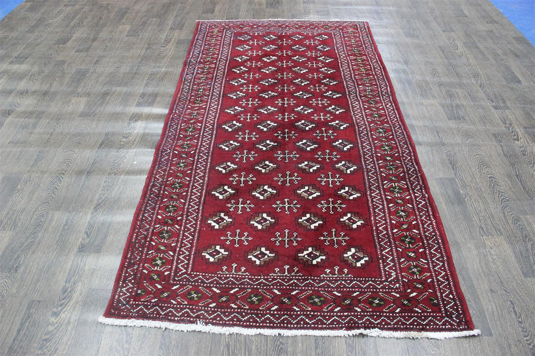 Traditional Vintage Handmade Rug 247 X 128 CM The Rugs Outlet 