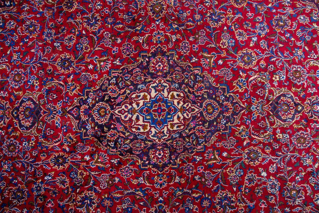 Traditional Vintage Handmade Rug 393X287 CM The Rugs Outlet 