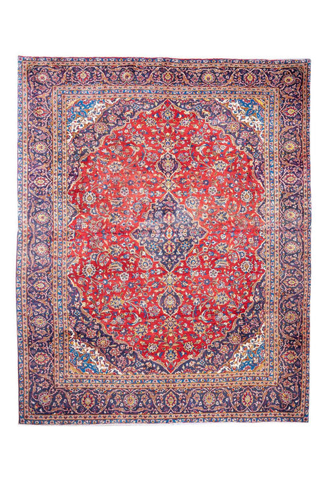 Traditional Vintage Handmade Rug 344X278 CM The Rugs Outlet 