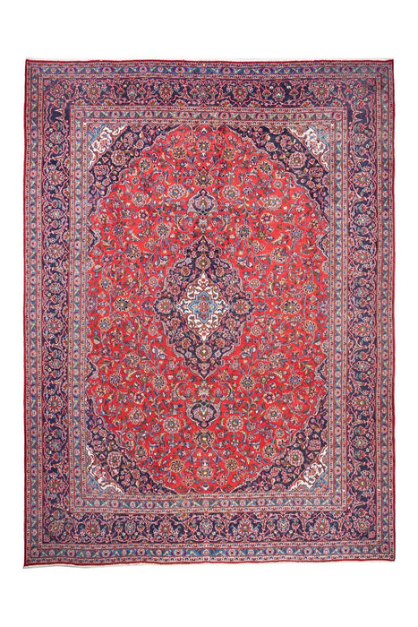 Traditional Vintage Handmade Rug 378X286 CM The Rugs Outlet 