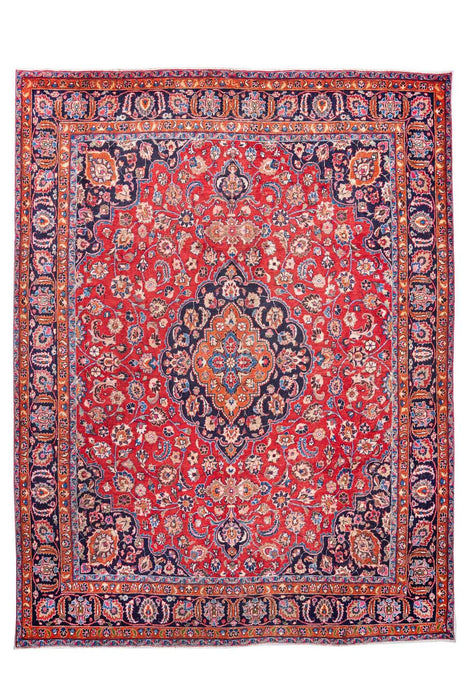 Traditional Vintage Handmade Rug 390X298 CM The Rugs Outlet 