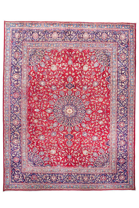 Traditional Vintage Handmade Rug 380X290 CM The Rugs Outlet 