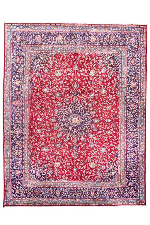 Traditional Vintage Handmade Rug 380X290 CM The Rugs Outlet 