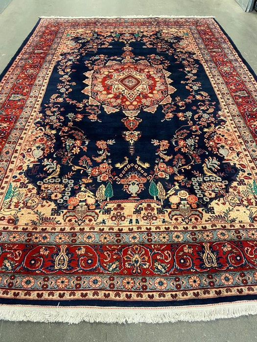 Traditional Vintage Handmade Rug 370X235 CM 12.1X7.7 FT The Rugs Outlet 