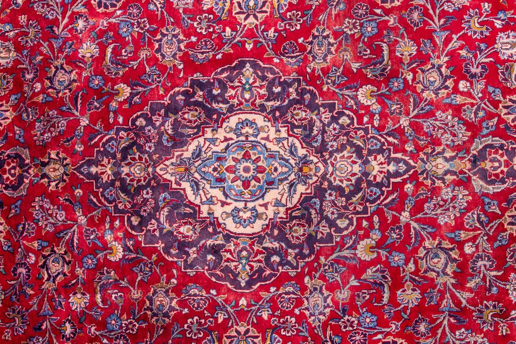 Traditional Vintage Handmade Rug 370X282 CM The Rugs Outlet 