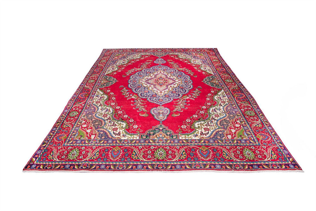 Traditional Vintage Handmade Rug 392X280 CM The Rugs Outlet 