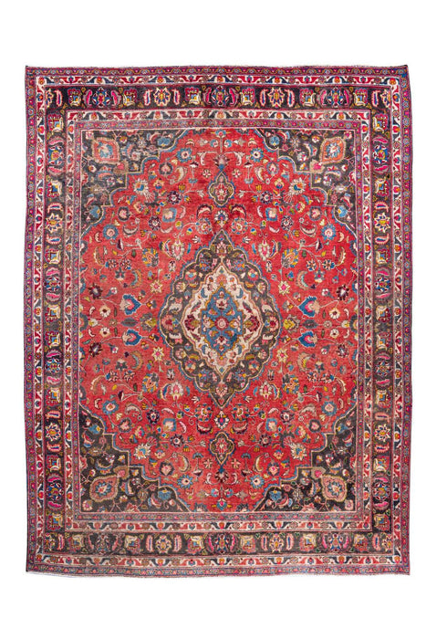 Traditional Vintage Handmade Rug 377X286 CM The Rugs Outlet 