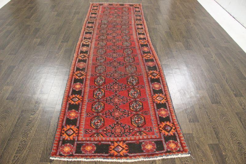 Traditional Vintage Handmade Rug 330x107cm The Rugs Outlet 