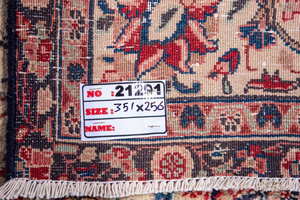 Traditional Vintage Handmade Rug 351X256 CM The Rugs Outlet 