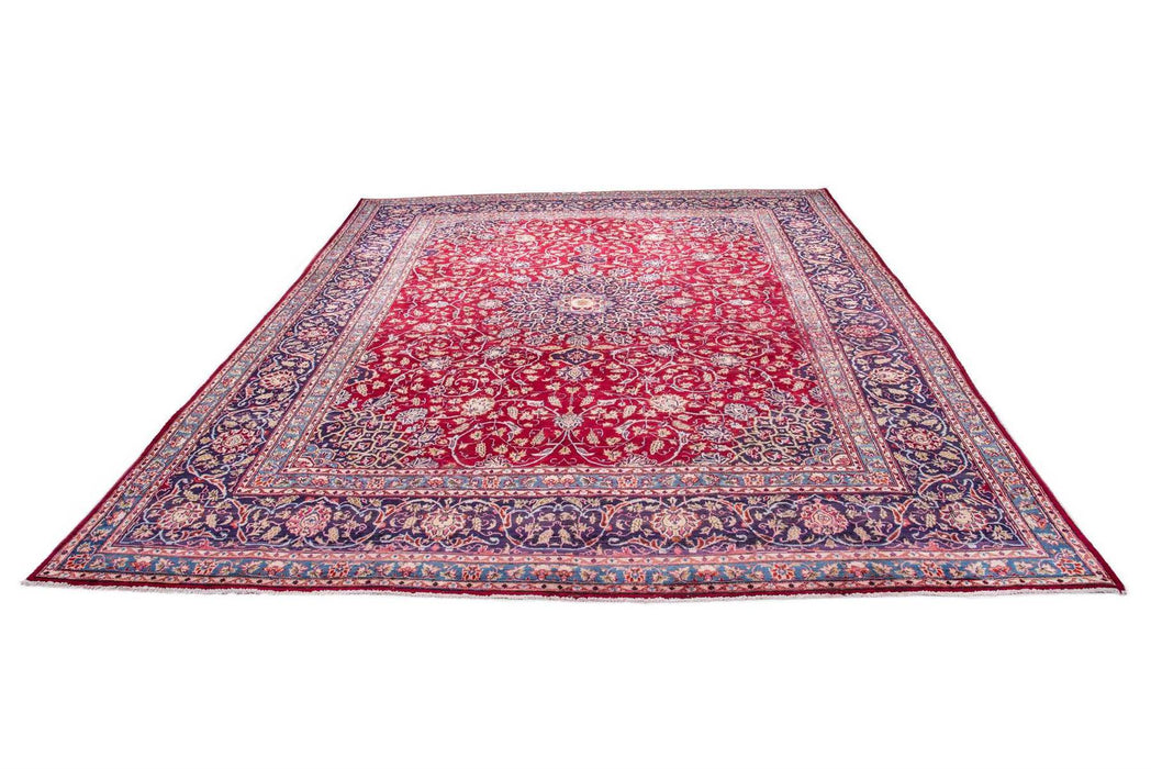 Traditional Vintage Handmade Rug 380X290 CM The Rugs Outlet 