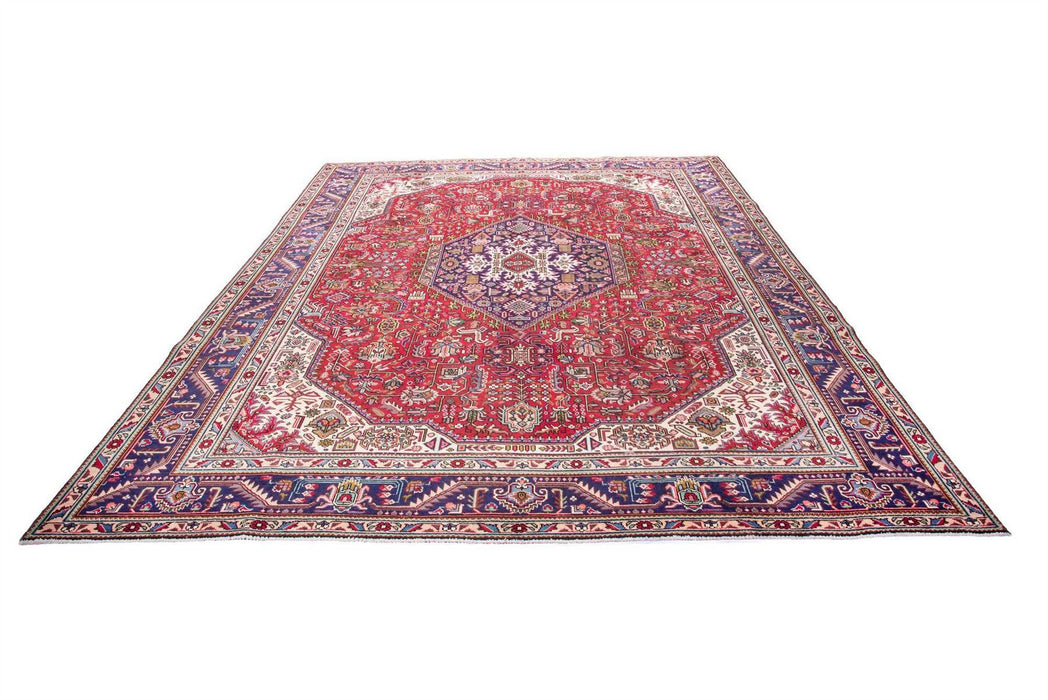 Traditional Vintage Handmade Rug 377X292 CM The Rugs Outlet 