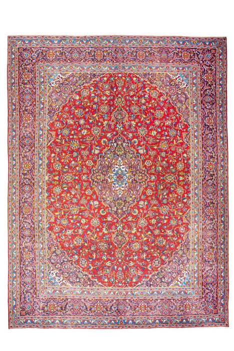 Traditional Vintage Handmade Rug 387X293 CM The Rugs Outlet 