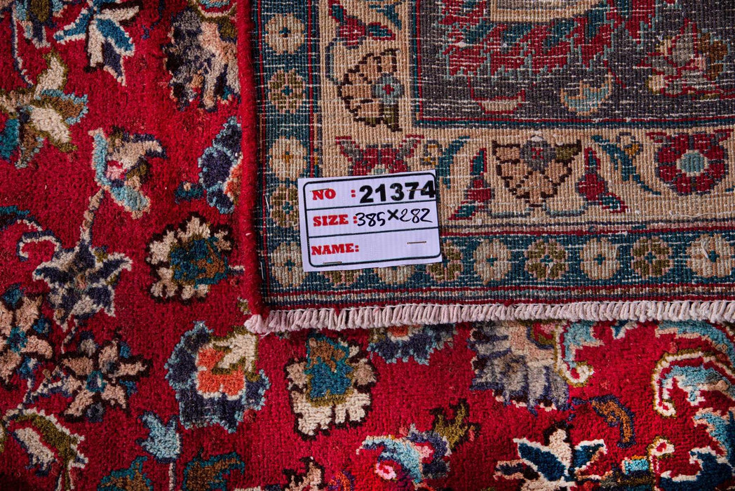 Traditional Vintage Handmade Rug 385X282 CM The Rugs Outlet 