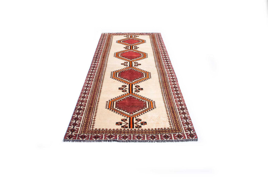 Traditional Vintage Handmade Rug 247X117 CM The Rugs Outlet 