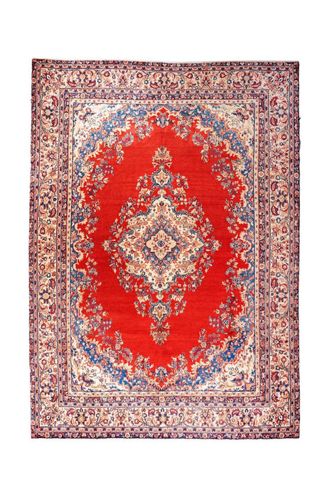 Traditional Vintage Handmade Rug 351X256 CM The Rugs Outlet 