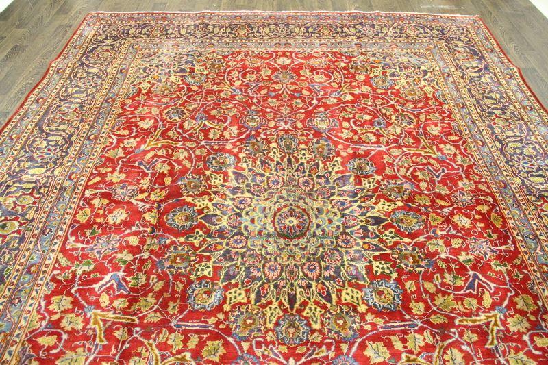 Traditional Vintage Handmade Rug 272x395cm The Rugs Outlet 