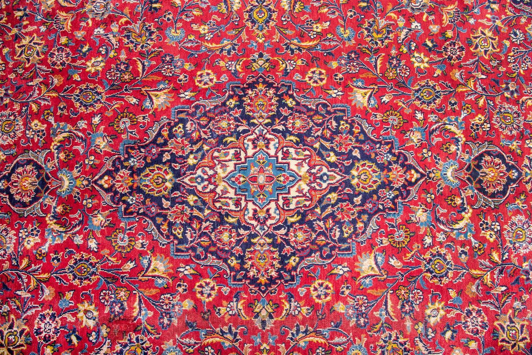 Traditional Vintage Handmade Rug 394X298 CM The Rugs Outlet 