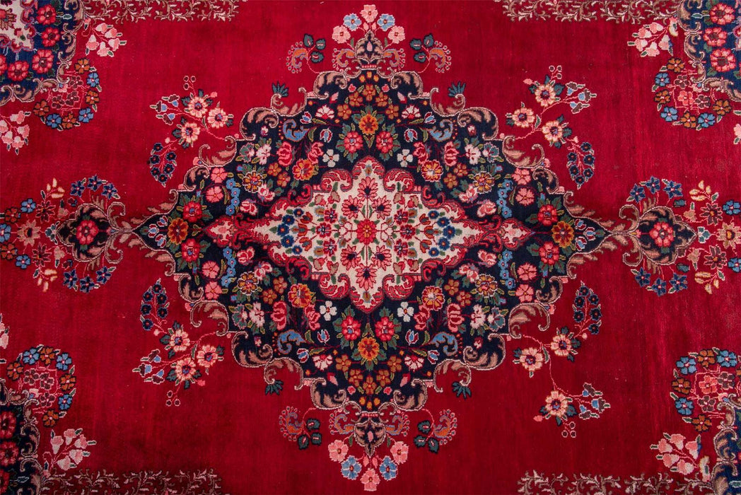 Traditional Vintage Handmade Rug 362X261 CM The Rugs Outlet 