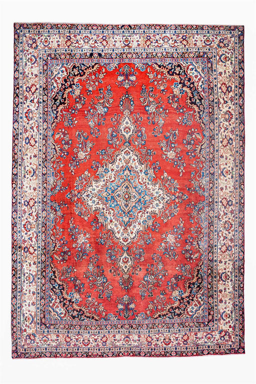 Traditional Vintage Handmade Rug 387X291 CM The Rugs Outlet 