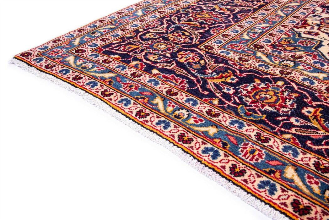 Traditional Vintage Oriental Wool Handmade Living Room Bedroom Rug 361X252 CM The Rugs Outlet 