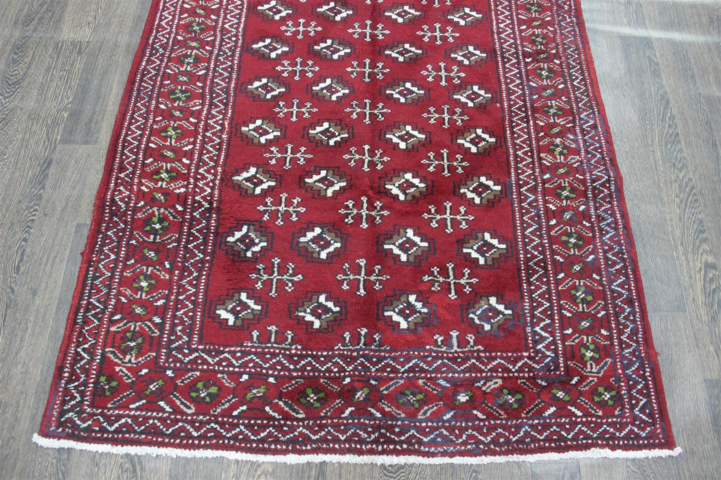 Traditional Vintage Handmade Rug 247 X 128 CM The Rugs Outlet 