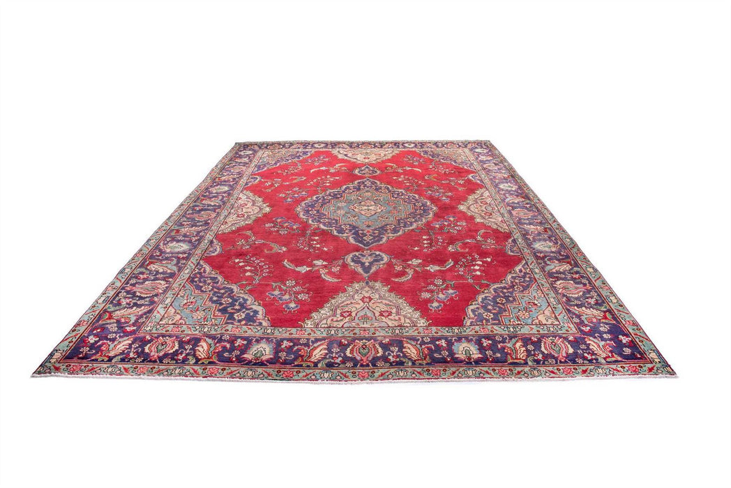 Traditional Vintage Handmade Rug 387X290 CM The Rugs Outlet 