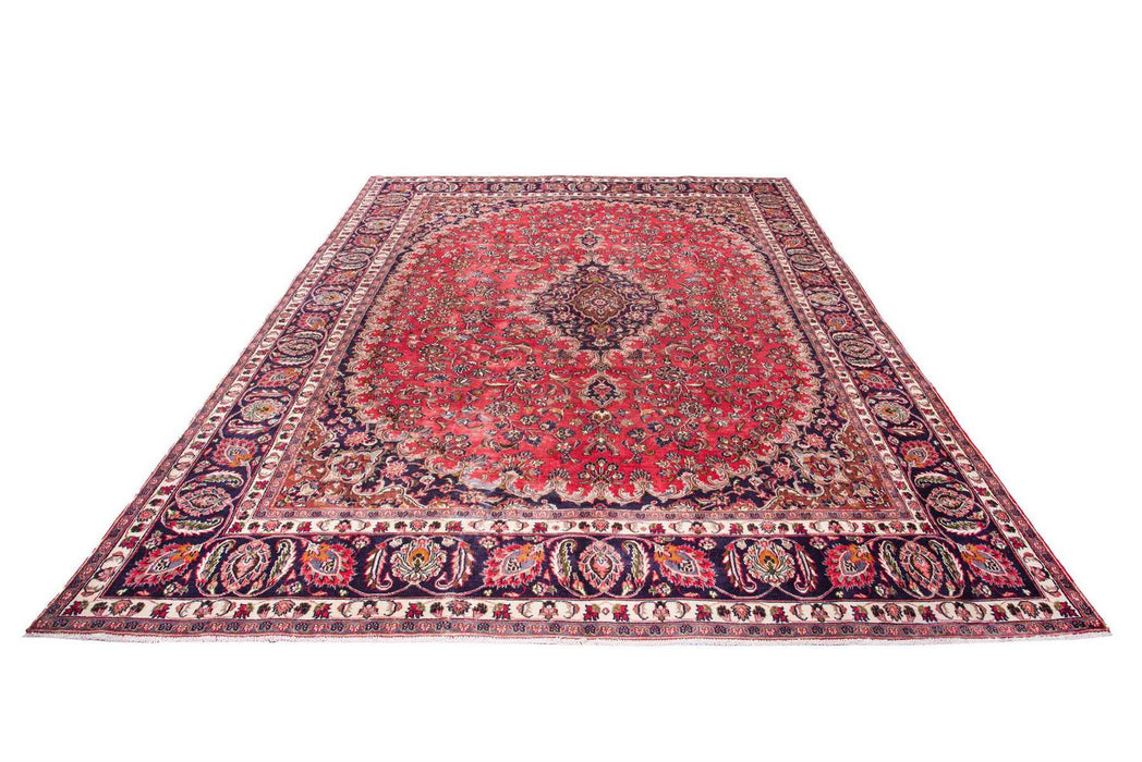 Traditional Vintage Handmade Rug 386X282 CM The Rugs Outlet 