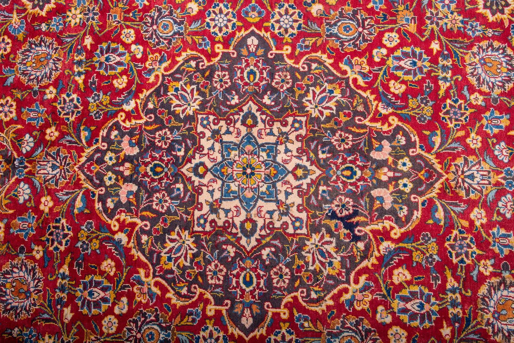 Traditional Vintage Handmade Rug 380X275 CM The Rugs Outlet 