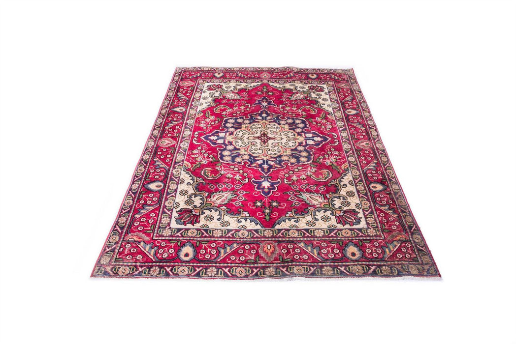 Traditional Vintage Handmade Rug 190X138 CM The Rugs Outlet 