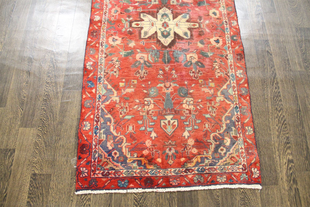 Traditional Vintage Handmade Rug 94x194cm The Rugs Outlet 